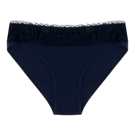 GALANTE Трусы-слипы женские с декором, р.48, 95%хлопок, 5%спандекс, синий, НБ25-12