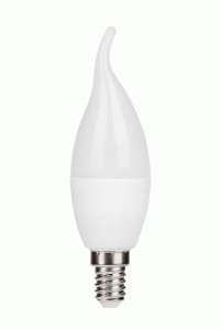 AVL PRE свеча на ветру C37 E14 8W(670lm) 4000K 4K 37x130 матовая LE SVD LED AVL PRE 010502-0005