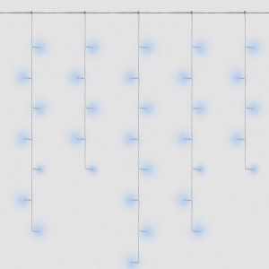 Feron Гирлянда-занавес 480LED 3x3м синий  IP20 прозр.шнур 3м CL24 41628