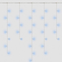 Feron Гирлянда-занавес 480LED 3x3м синий IP20 прозр.шнур 3м CL24 41628