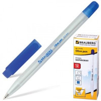 Ручка шарик. BRAUBERG "Olive pen", 0,5мм, синяя чернила на масл.осн., 141476