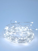 Гирлянда-нить улич Космос Роса "Серебрянные нити" 100LED серебро 10м медн.провод IP44 220V