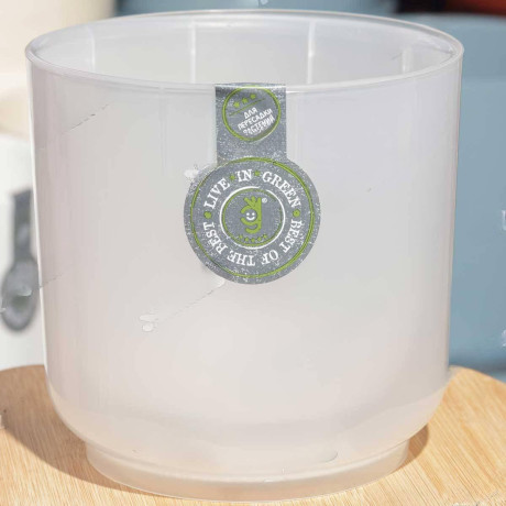 Горшок "Дельта"1,5 л прозрачный с вкладкой Д13-00 Ливингрин