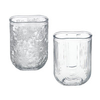 Ваза стеклянная, 13х6х18 см, 2 дизайна