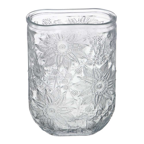 Ваза стеклянная, 13х6х18 см, 2 дизайна