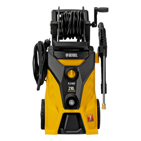 Моечная машина высокого давления R-210iD, 2600 Вт, 210 бар, 8.0 л/мин, асинхронный двигатель, барабан Denzel