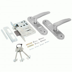 Замок врезной с/руч Птимаш ЗВ9-4.03 хром (10)