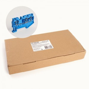 Stekker зажим самозажимной 3-х проводный ЗНИ 4 мм2, 40А LD553-2-40 (JXB ST 4) синий 39970