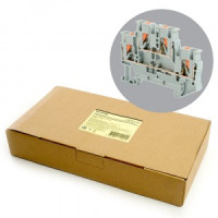 STEKKER зажим самозажимной 4х-проводный ЗНИ 2 уровня 2,5 мм2 LD575-1-25 (JXB PT 2,5) серый 49247