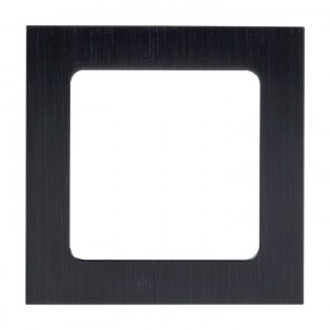 EKF Стокгольм рамка 1 мест. металл. черная  EZM-G-302-10