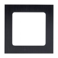EKF Стокгольм рамка 1 мест. металл. черная  EZM-G-302-10