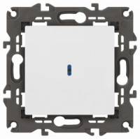 ЭРА Elegance мех. выкл. СУ 1 кл. (инд.) 10A белый матовый 14-1102-01М 65783