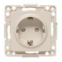 EKF Стокгольм роз. СУ 1 мест. 16А (земля, шторки) белый (корпус PC) EYR16-028-20