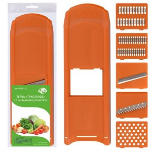 Терка, 5 насадок, нерж.сталь, пластик МТ76-112 Мультидом