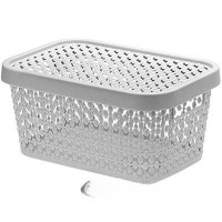 Коробка ПИРУЛА 1,5л. с крышкой смоки М2347 (16)