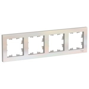 Systeme Electric AtlasDesign рамка СУ 4 мест. жемчуг ATN000404 (5!)