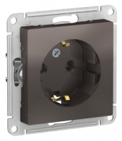 Systeme Electric AtlasDesign мех. роз. СУ 1 мест. мокко (пл.осн., земля) ATN000643 (10!)