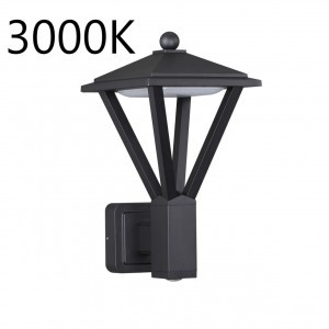 ODEON LIGHT 6655/15WL3 NATURE ODL25 черн св-к садов.парк. Бра IP54 LED 15W 3000K AC85-265V BEARITZ