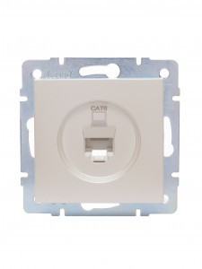 Lezard VESNA мех. роз. комп СУ 1 мест. перламутр (140. RJ45) (корп. ABS) 742-3088-140