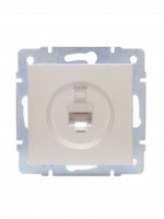 Lezard VESNA мех. роз. комп СУ 1 мест. перламутр (140. RJ45) (корп. ABS) 742-3088-140