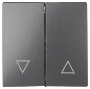 ЭРА 12/Elegance Клавиша для выкл. д/жалюзи, графит 12-6203-12 6866