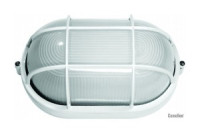 Camelion 1201S C01 св-к влагозащит. баня/сауна 130° IP54 100W E27 овал решетка белый НБП 04-100-002