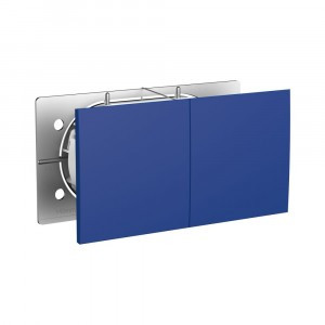 Systeme Electric AtlasDesign роз. СУ 2 мест. аквамарин(пл.осн, земля, шт, сдвиж крыш) ATN001128(6!)