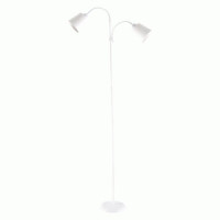 General LOFT св-к напольный торшер 2x60W E27 h=178см 125х130 металл/белый 801015