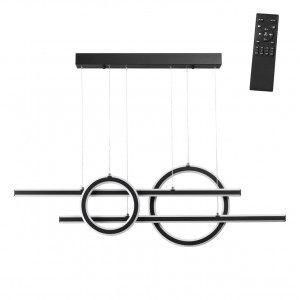 NOVOTECH 359183 OVER NT23 000 чер св-к подвесной димм., пульт ДУ IP20 LED 4000К 116W ONDO