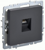 IEK BRITE мех. роз. СУ комп. RJ45 кат.5E РК10-БрГ графит BR-K10-1-K53