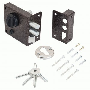 Омега Д-град ЗНЗ медь с защелкой  Замок накладной (15)