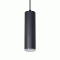 WOLTA Св-к подвесной AQUA под лампу GU10 черный матовый D60x200 IP44 WSL-GU10/P14B