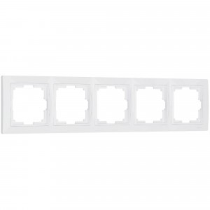 Werkel рамка СУ 5 мест. Snabb Basiс (белый, basiс) (WL03-Frame-05 a036629)W0052001 a051300
