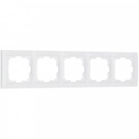 Werkel рамка СУ 5 мест. Snabb Basiс (белый, basiс) (WL03-Frame-05 a036629)W0052001 a051300