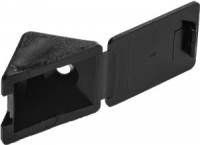 Уголок мебельный ЗУБР с шурупом, цвет черный, 4,0x15мм, ТФ6, 4шт zu4-308256-7