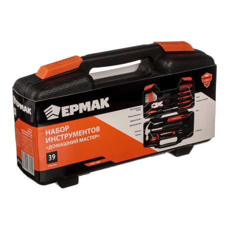 ЕРМАК Набор инструментов 39 пр. "Домашний Мастер", в пластиковом кейсе