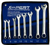 Набор комбинированных ключей 8 предметов  8-9-10-12-13-14-17-19мм  Х-pert