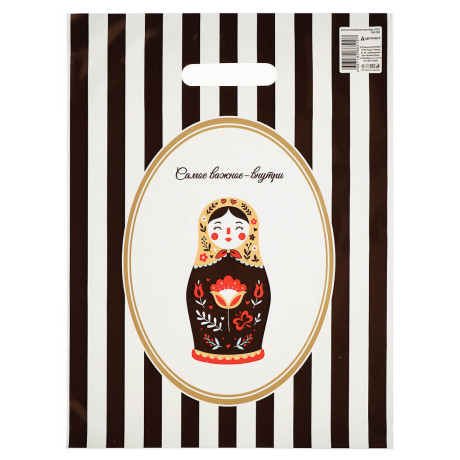 Пакет с вырубной усиленной ручкой XL 31x40см "Галамарт" 4 дизайна в асс.