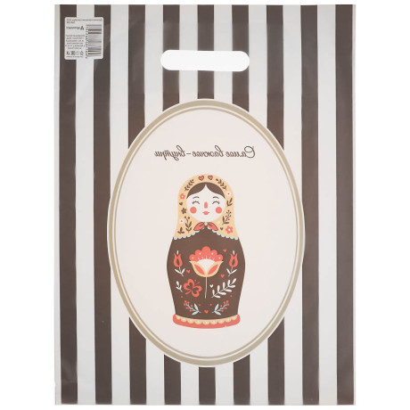 Пакет с вырубной усиленной ручкой XL 31x40см "Галамарт" 4 дизайна в асс.