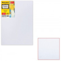 Холст грунт. на подрамнике BRAUBERG 50х70 см, 45% хлопок, 55% лен, среднее зерно, 190637