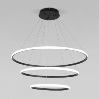 Eurosvet св-к подвесной  LED 11500 лм 800х800х1350 металл черный Collars 90264/3 a058976