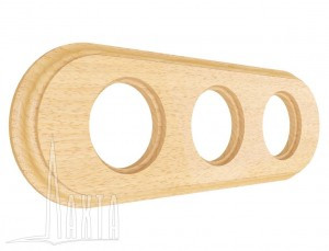 МЕЗОНИНЪ РЕТРО рамка СУ 3 мест. овал, дерево, бук натуральный, Лахта СенатЪ GE70843-25