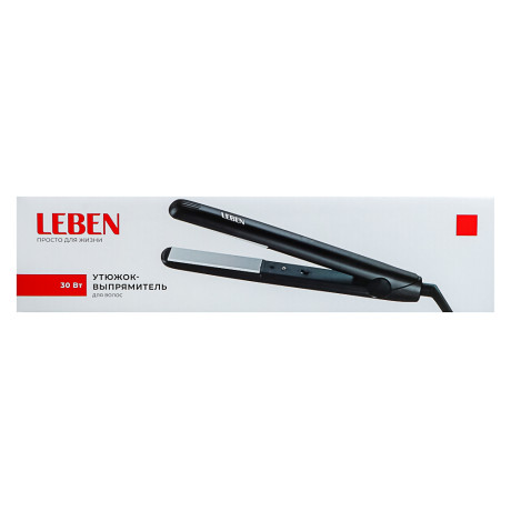 LEBEN Утюжок-выпрямитель для волос, 30Вт, нагрев 200гр.С