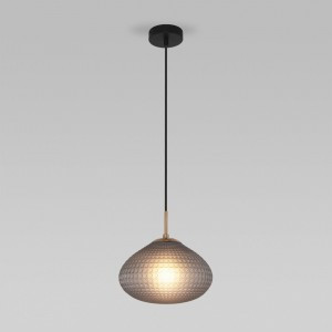 Eurosvet св-к подвес. Е27 1x60W 250х250х920 мет черный/серый Gem 50263/1 a064968