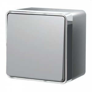 Werkel выкл. ОУ 1 кл. влагозащищенный IP44 Gallant (серебро) a052767 W5010206