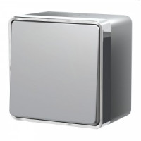 Werkel выкл. ОУ 1 кл. влагозащищенный IP44 Gallant (серебро) a052767 W5010206