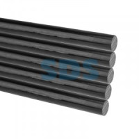 REXANT Клеевые стержни d=7,4 мм, L=200 мм, черные (упак. 10 шт.) цена за уп., 09-1104