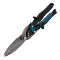 Ножницы по металлу &quot;Piranha&quot;, 270 мм, прямой проходной рез, сталь СrMo, двухкомпонентные рукоятки Gross