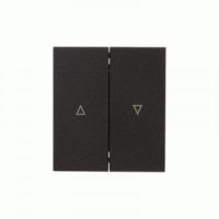 KRANZ MIELE STRONG мех. выкл. 2 кл. СУ для жалюзи возвратный 10А антрацит KR-78-0711-5