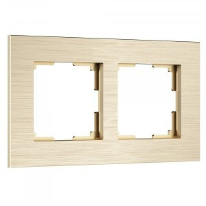 Werkel рамка СУ 2 мест.  AluMax (шампань) W0023511 a066334
